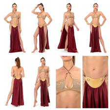 Star Wars Princess Jedi Leia Cosplay Slave Sexy Bikini derss Costume Halloween 