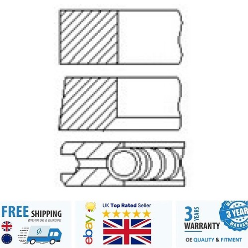 Piston ring kit for - piston, vw