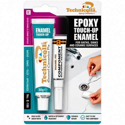 Epoxy bath repair kit - kit, white