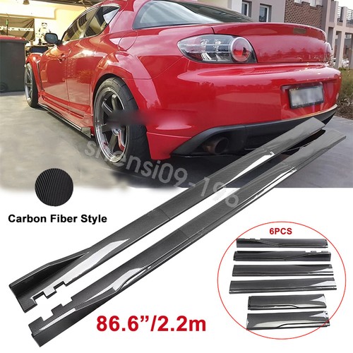 Carbon style side skirt - carbon,