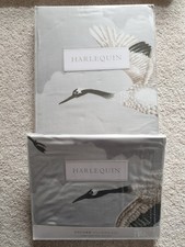 NEW Harlequin Cranes in flight