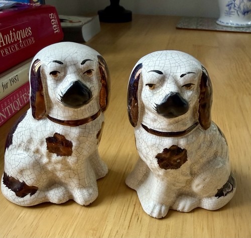 Pair antique staffordshire - antique,