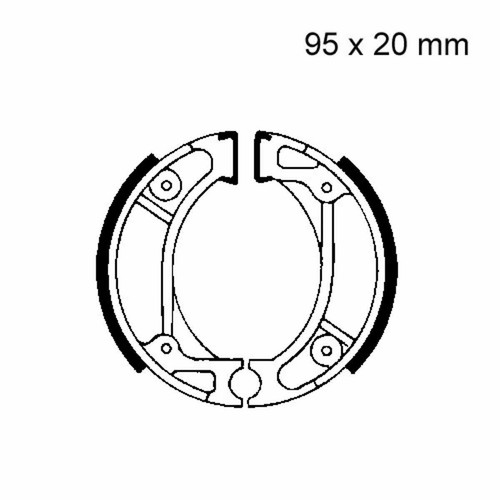 Pair brake jaws - brake, h333