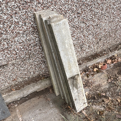 Grey concrete paving edge - grey,