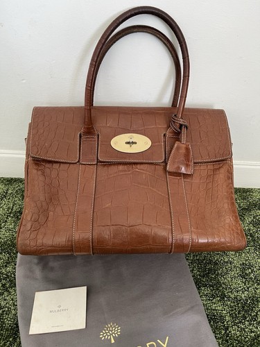 Mulberry bayswater brown - bayswater, croc
