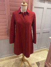 MAX MARA S single faced 100% Wool Red Coat UK8-10/42