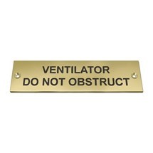 Sign label engraved - ,