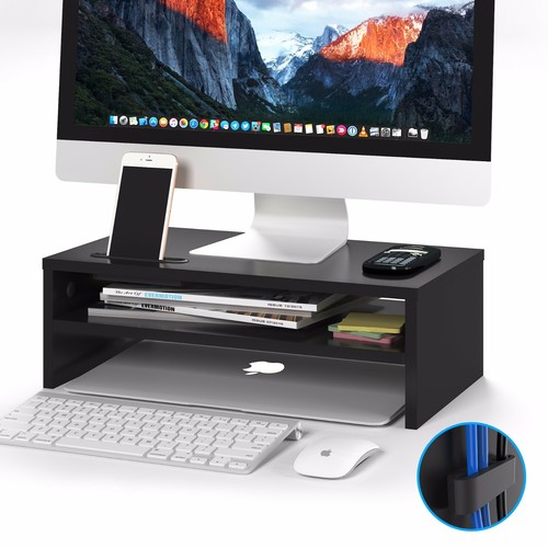 Wood monitor stand speaker - wood,