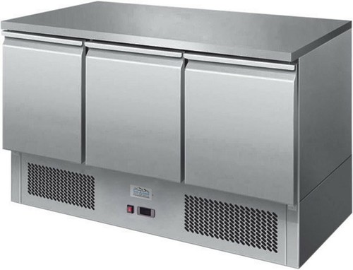 Ice cool solid top saladette - solid,