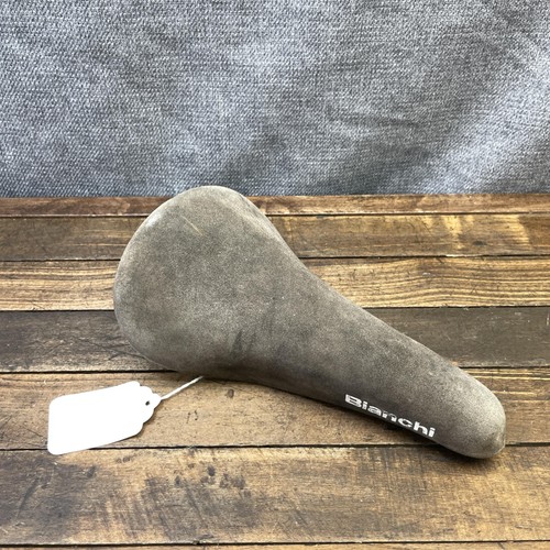 Vintage bianchi seat suede - vintage,