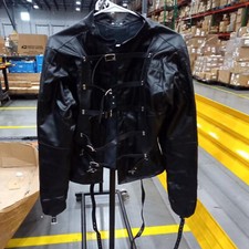 Asylum Straight Jacket Costume S/M L/XL BODY HARNESS Armbinder Clubwear UK