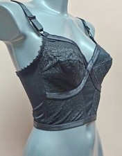 Longline Bra 46D Black Wire