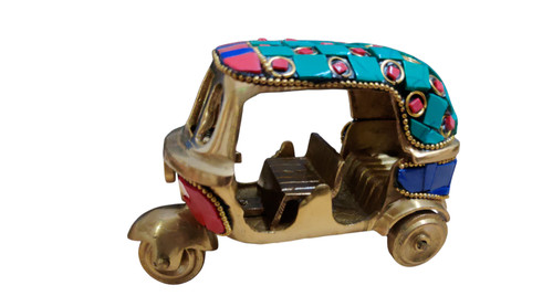 Brass auto rickshaw with - brass,