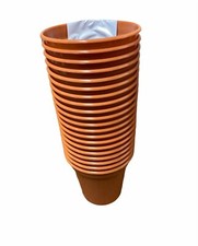 Packs of Plastic Terracotta Plant Pots Garden Flowers Plants or Range of Saucers