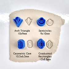 ART DECO STUD CUTTERS POLYMER