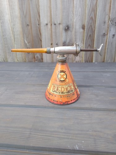 Vintage redex oil can - oil,