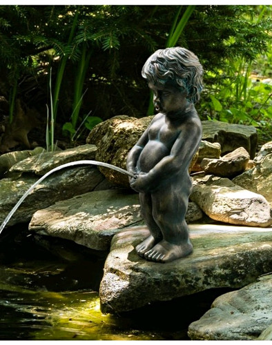 Boy spitter fountain - boy,