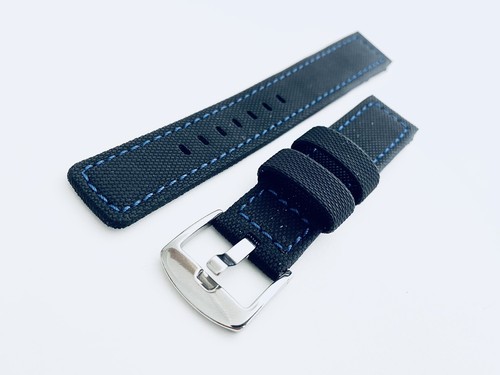 Thick black canvas watch - thick,