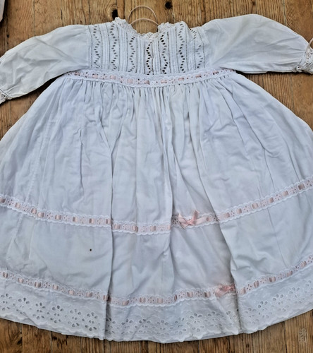 Vintage white baby doll dress - white,