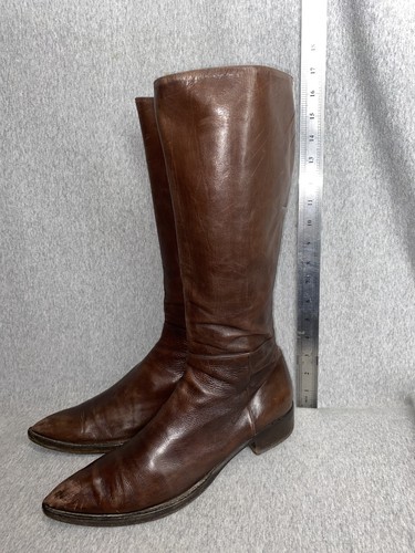 Vero cuoio brown boots pointed - cuoio,
