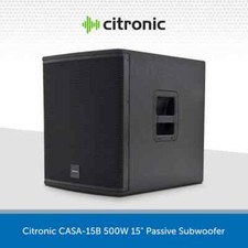 Citronic 15" 500W Passive Subwoofer Bass Bin Cabinet DJ Disco Club CASA-15B
