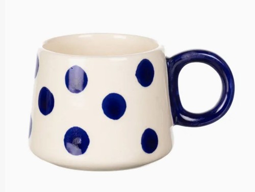 White and blue - breton, mug