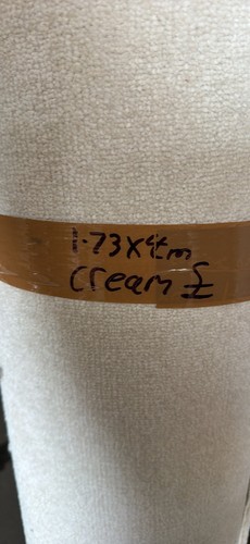 Carpet offcut cream 173cm - 4m, x