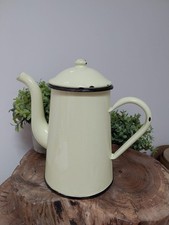 French Enamel Jug, Yellow In