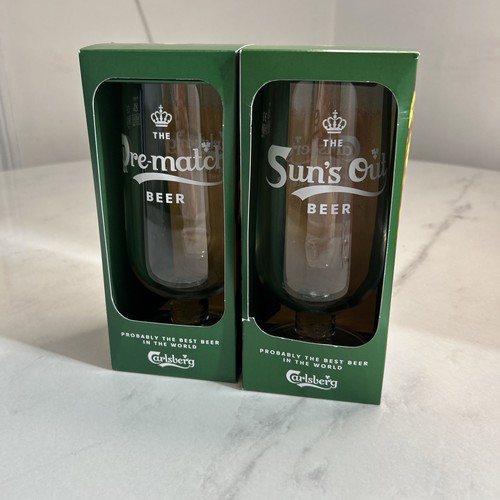 Carlsberg pint glasses - pint,