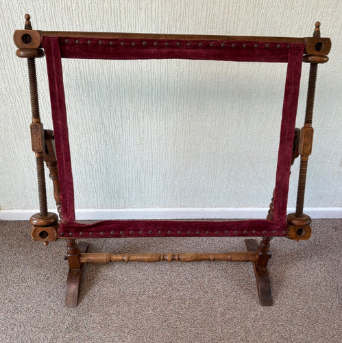 Antique tapestry frame - tapestry,