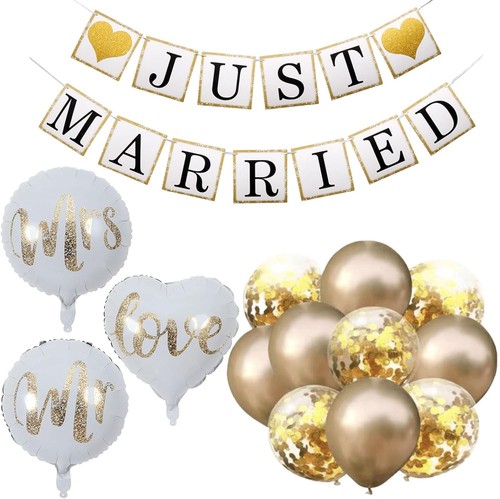 Just married decorations - just,