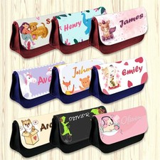 Personalised Pencil Case Animal Design Girls Boys Stationary Kids School Bag 5
