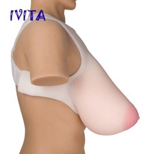 IVITA 8XL Big Areola Silicone Breasts G Cup False Boobs Drag Queen Breast
