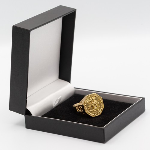Mens 9ct gold - george, dragon