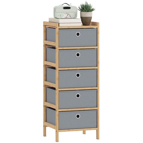 Homcom chest drawers 5 - chest, of