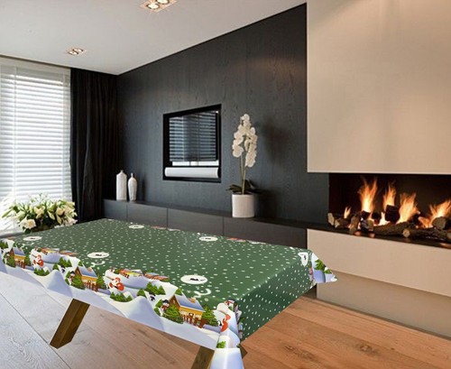 Christmas pvc vinyl tablecloth - christmas,