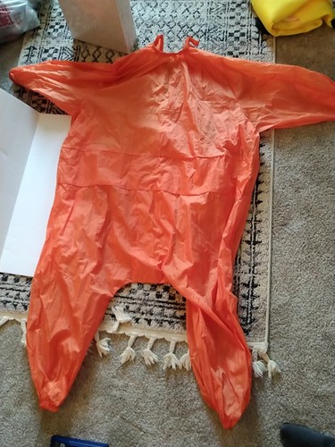 Adult inflatable fat - inflatable, orange
