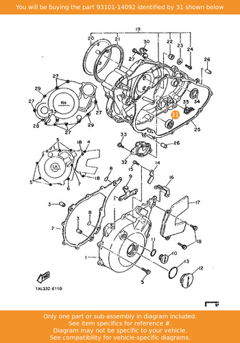 Yamaha oil seal - oil,