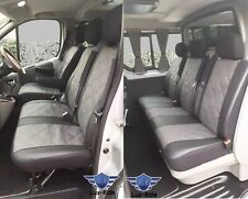 TAILORED SEAT COVERS For RENAULT TRAFIC CREW CAB 2007-2014 EMBOSSED ART. LEATHER