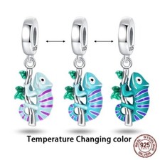 Colour Changing Chameleon S925 Sterling Silver Bead Charm for Women