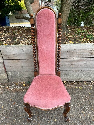 Antique mahogany high back - antique,