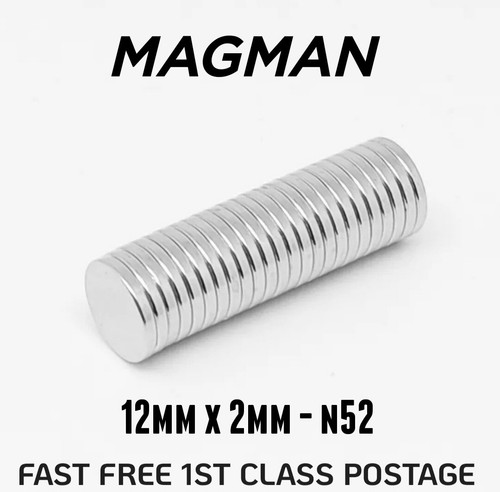 12mm 2mm magnets neodymium - 2mm,