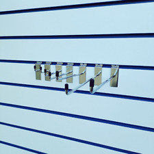 100x Slatwall Hooks Accessory Single Prong Shop Display 1" 2" 4" 6" 8" 10" 12"