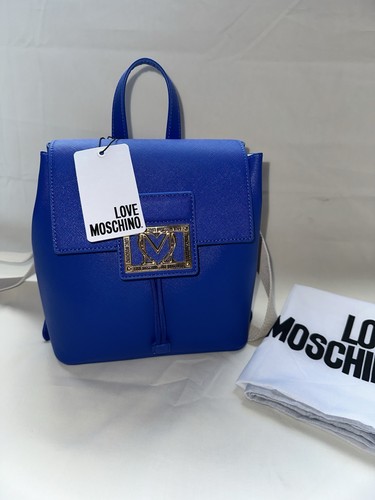 Love moschino blue saffiano - love,