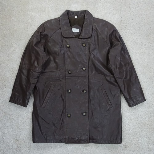 Vintage leather trench - vintage,