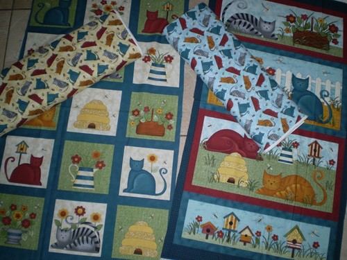 Colorful cats panels - colorful, &