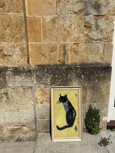 Vintage tapestry siamese - vintage, cat