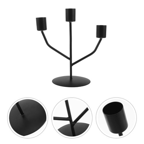Metal wedding candelabra black - metal,