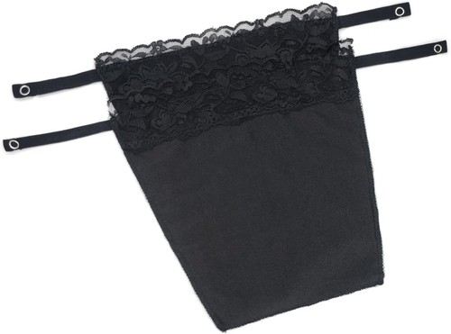 2pcs lady lace clip mock - lace, clip-on
