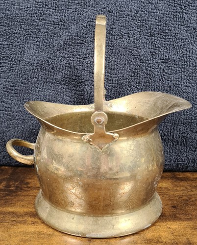 Vintage small brass coal - vintage,